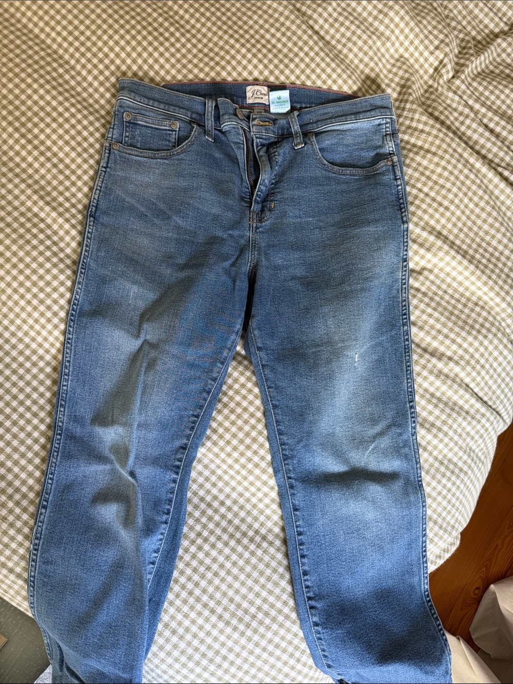 J. Crew Women's Blue Straight-Leg Jeans